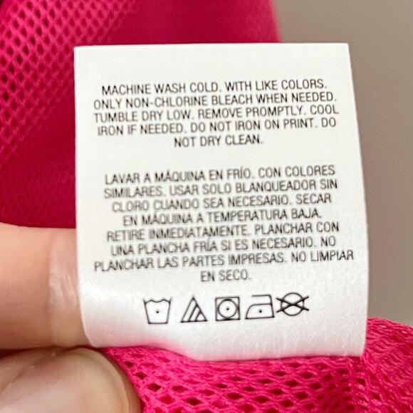 Everlast Women's Track Jacket M Hot Pink Zip Up Hooded Windbreaker Lightweight - Picture 9 of 9